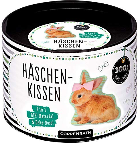 Häschen-Kissen: 2 in 1: DIY-Material & Deko-Dose! (100% selbst gemacht)