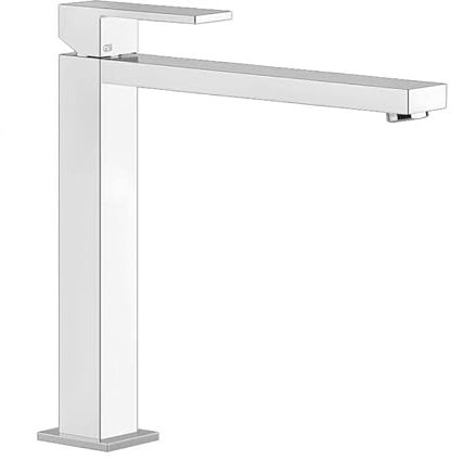 GESSI - Miscelatore Alto per lavabo Serie Rettangolo Cromo Art.11924 - Bocca da 21 cm, Cromo