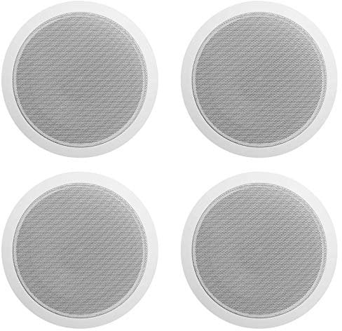 Rockville 70V 6 Commercial Ceiling Speakers 4 Restaurant/Office, White (CCL6T