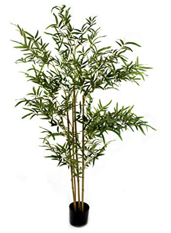 DARO DEKO Kunst-Pflanze Bambus im schwarzen Topf 150cm