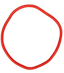 Mind Reader O Shape Chest Expander, Rubber Resistance Band, Exercise Stretching Strap, Red