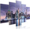 murando Acrylglasbild New York 200x100 cm 5 Teilig Wandbild auf Acryl Glasbilder Kunstdruck Moderne Acrylglas Platte Wanddekoration Geschenke Heimdekoration Glasbild NY City d-B-0256-k-m