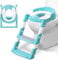 KIDOOLA Adjustable Potty Ladder Seat for Toilet Training with Steps, Handle & Soft Cushion Design Non Slip & Space Efficient Toddlers & Children, Foldable & Easy Assembly Splash Guard Included, Teal
