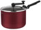 TRAMONTINA - Olla para Palomitas Loreto, de Aluminio y Revestimiento Antiadherente, con Tapa de Vidrio y Mango Antitérmico, NO APTO PARA INDUCCIÓN, 20 cm y 3,5 L, Color Rojo