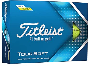 Titleist Unisex Tour Soft Golfball, Gelb, Einheitsgröße UK