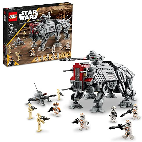 LEGO Star Wars at-TE Walker 75337 Jouet articulé, ensemble Revenge of The Sith, cadeau pour enfants avec 3 212e soldats clones, araignée naine et droïde de combat