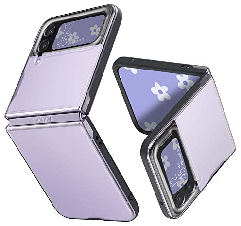 CYRILL by Spigen Color Brick Compatible with Samsung Galaxy Z Flip 4 [Slim TPU] [PC Camera Ring] Full-Body Shockproof Protective Case for Galaxy Flip 4 Case (2022) - Dusk