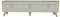 Romens 150 cm Wide TV Stand and Media Console with Cabinets (White & Gold) (RMN150TV01)