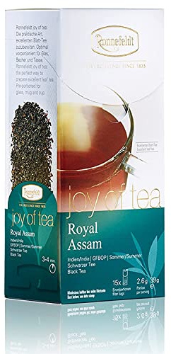 Ronnefeldt Royal Assam 'Joy of Tea' - Schwarztee, kräftig / würzig, 15 Teebeutel, 39 g, Menge:6 Stück