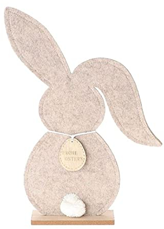 Osterhase Dekofigur I Höhe 39 cm I Aufsteller Ostern I Filzhase