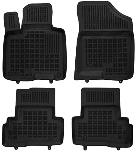 AZUGA 3D Gummi Fußmatten für Hyundai Tucson Hybrid HEV 2021-/Kia Sportage | Hybrid HEV ab 2022. rutschfest, wasserdicht, passgenau, TPE Gummimatten, hoher Rand Automatten, AZ10300462