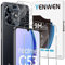 Yenwen Protector de Pantalla para Realme C53, 2 Piezas Cristal Templado con 2 Piezas Protector de Lente de Cámara, 9H Dureza Ultra Resistente Vidrio Templado