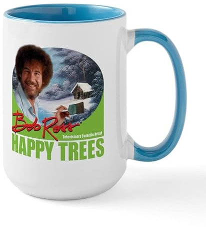 Bob Ross Mugs Keramik-Kaffeetasse, Teetasse, 425 ml