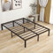 DUMEE King Size Bed Frame, 36cm High Metal Platform Bed Frames Kingsize with Storage Under Bed/Steel Slats Mattress Base, No Box Spring Needed, Enhanced Support Noise Free, Black