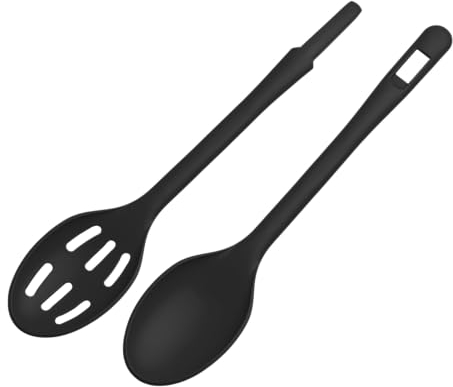 rena germany® Salat und- Vorlegebesteck - 1 Stück - Hitzebeständig - Spülmaschinengeeignet - Made in Germany mit 5 Jahren Garantie (Schwarz)