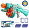 Toy Foam Blasters Kinderspielzeug - Automatische elektrische Spielzeugpistole mit 100 Schaumstoffkugeln, rotierende Trommel mit 20 Pfeilen, Kinderspielzeug ab 8 Jahren, Geschenke für Kinder