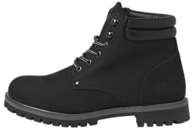 JACK & JONES Botines con cordones Jfwstanton Nubuck Boot para hombre, antracita, 40 EU