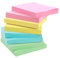 800 Pcs Super Sticky Notes Pack, Pastel 76x76mm Self-Adhesive Notes in 4 Vibrant Colors, 8 Pads of 100 Sheets Perfect for Reminders School Office Use, Easy to Write&Remove, Fluorescent Bright Colors