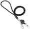 Soleebee Kartenhalter Trageband, Bling Strass Schlüsselband Lanyard mit Schlüsselring Kristall Halsband Damenkette Halskette Kit für Schlüsselanhänger ID-Kartenhalter (Schwarz mit Ausweis JoJo)