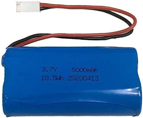 3.7V 5000mAh 2 Cell Lithium Ion 18650 18 5Wh Rechange Battery Pack With 2 Pin MTA-100 Connector