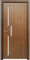 Porta da interno con vetro in materiale HDF di qualità con maniglia in acciaio inox serratura in metallo disponibile in diverse misure colore Noce PIE30 (anta 80x206cm, telaio 28-35cm)