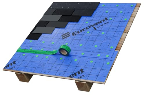 55qm KAUFDACH® SYNTEX - vierschichtige Dachbahn für Bitumenschindeln, Holzschindeln, Schiefer, Dachschindel 170g/m2