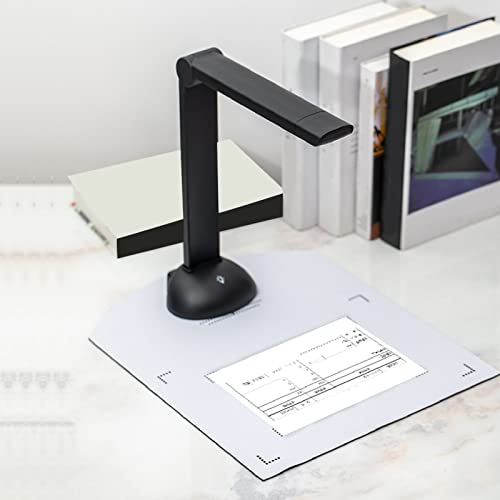Dokumentenkamera, Buchscanner, Kamera, 10 MP, OCR, Echtzeitprojektion, A3, Faltbar, Tragbar, USB-Scanner, Dokumentenscanner für Zuhause und Büro