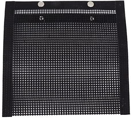 lvifloae Multiple Sizes Reusable Grilling Pouches for Barbeque Fish, BBQ Mesh Grill Bags Reusable Temperature Mesh Grilling Bags for Charcoal Gas Microwave Oven (XL (40x30cm/15.75x11.81in))