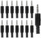 Greluma 15 Pcs Prise Jack réparation de Remplacement TRRS 3,5mm,Prise mâle stéréo 4 pôles 1/8,connecteur câble Audio Type à souder 3,5mm pour réparation câble Casque/Casque/écouteur/Microphone DIY