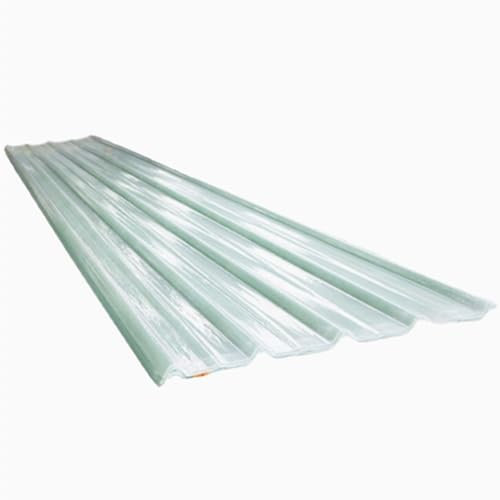 Lot de 6 panneaux de toiture en fibre de verre ondulé de 2 mm pour abri de jardin, abri d'auto, revêtement isolant thermique et résistant aux intempéries (6 pièces, 0,9 x 1,1 m)