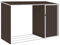 Générique Abri à Bois de Jardin Marron 245x98x159 cm Acier galvanisé,Cabanes & abris de Jardin,27.64KG-46296