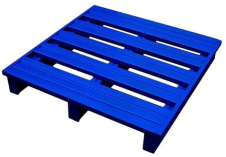 pujindu Palette en Acier Inoxydable, Plateau De Transport Robuste pour Fourches Industrielles, Plateforme De Stockage pour Cuisine, Garage, Usine(Blue/3pcs,31.5x31.5x4.9in)