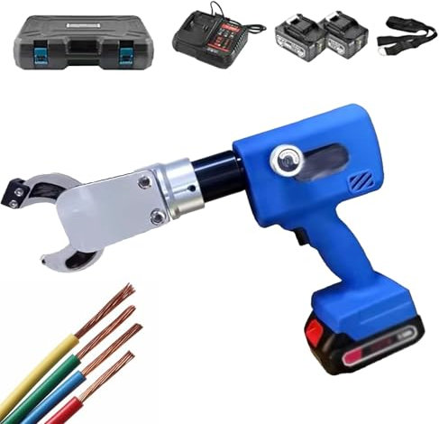 Cable Cutters Tool, Hydraulic Bolt Cutter Battery Operated Hydraulic Shears for Cutting Copper/Aluminum Wires - Cordless Electric Wire Cutting Device,30mm