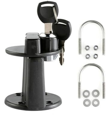 Support de fixation for réservoir de carburant, verrou de fixation avec clé, for réservoir de carburant de 3 ou 5 L, bidon d'essence, for porte-bidon, for moto