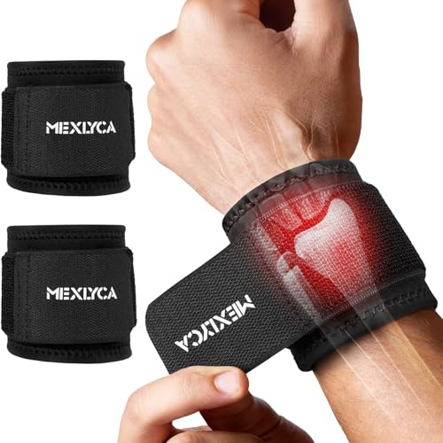Wrist Supports 2 Pack, Adjustable Compression Wrist Straps for Carpal Tunnel, Wrist Brace,Wrist Wraps, gym accessories for men and women, fitness, gym, sports protection, strength training, work