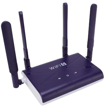 Dpofirs WiFi 6 Gaming Router, 4G 5G LTE -Router mit SIM -Kartensteckplatz Bis zu 32 Geräte, 300 Mbit/S Hochgeschwindigkeits -drahtloser Netzwerkadapter für den Telefon -Laptop -PC