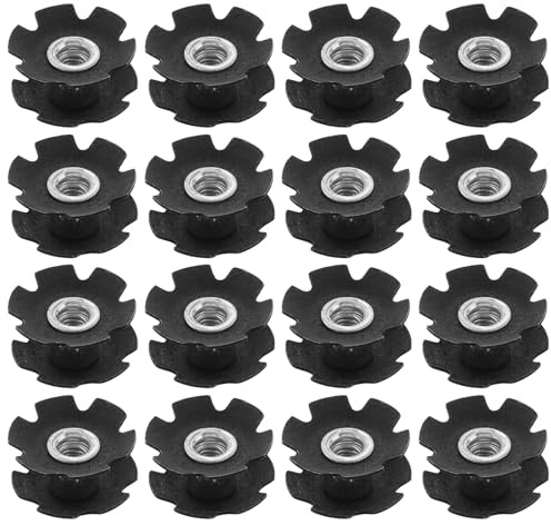 PENIKOKO 20pcs Bicycle Headset Star Nut Set Bike Threaded Fork Lock Nuts Mountain Bike Accessories for Fork Repair and Cycling Maintenance