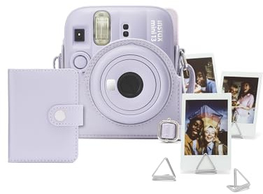 FUJIFILM instax mini 13™ Zubehörset, Accessory-Kit, inkl. Kameratasche, Mini-Album und Fotoclips, Dreamy Purple