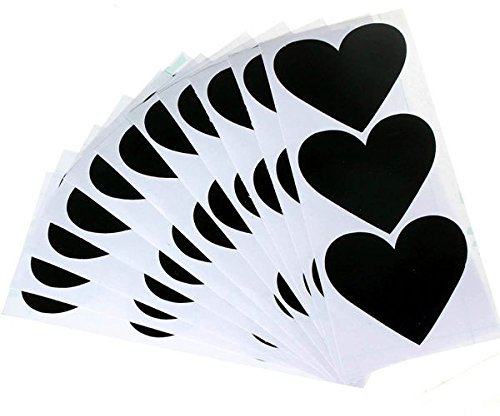 Tutoy 36Pcs Chalkboard Blackboard Chalkboard Stickers Craft Kitchen Jar Labels