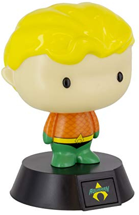 Aquaman Paladone 3D-Figur, ideal für Kinderzimmer, Büro und Zuhause, Popkultur-Beleuchtung, Mehrfarbig