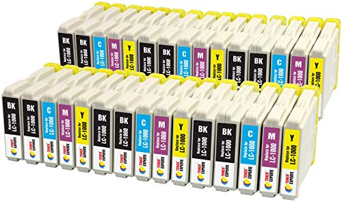 TONER EXPERTE LC1000 30 XL Druckerpatronen kompatibel für DCP-130C DCP-135C DCP-150C DCP-330C DCP-350C DCP-357C DCP-540CN DCP-560CN DCP-770CW FAX-1360 FAX-1460 FAX-2840 | hohe Kapazität