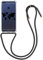 kwmobile Necklace Case kompatibel mit Huawei Enjoy 7S / P Smart (2017) Hülle - Silikon Cover mit Handykette - Schwarz Transparent Travel Umriss