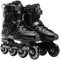 YYW Inline-Skates, Damen und Herren, professionelle Rollschuhe, Fitness, Inline-Skate für Erwachsene und Anfänger (Schwarz, 38)