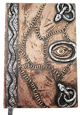 Hocus Pocus Book of Spells Prop - Small Version - spellbook Halloween Decoration PU Leather Necronomicon Costume Notebook Journal