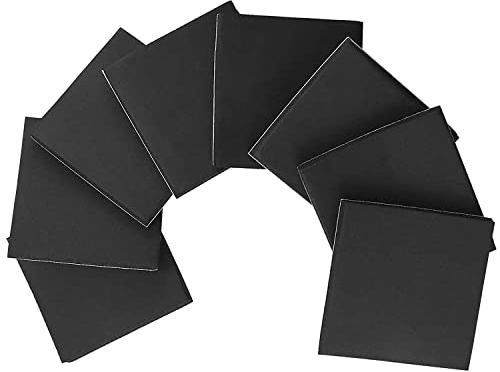 8 Stück Selbstklebende Schaumstoffplatte Schwarz 300mm Länge x 300mm Breitex 3mm Dicke Schaumstoff Platten Geschlossenzellig Neopren mit Kleberücken rutschfeste Schaumstoffmatte für Möbel