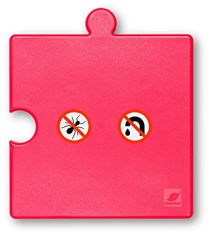 AntPad | Ant Proof for Food Dish | Ant Proof Dog Cat Pet Bowl | Desktop Plant Pots and Bins No Chemical No Need Fill Water (Pink)