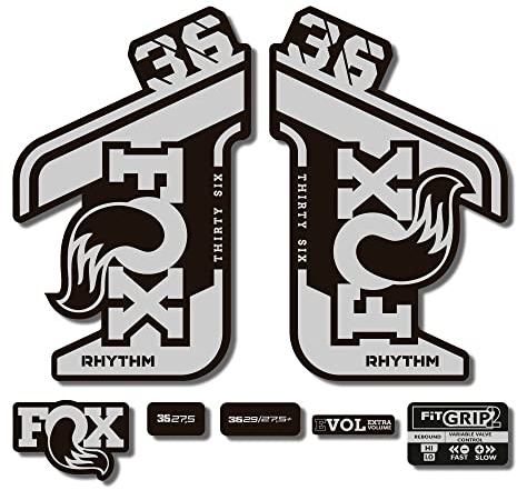 Adesivi compatibili con forcella bici Fox 36 Rhythm 2021