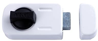 BAUSTER® Zusatzschloss Oberflächenschloss 50/60mm Zusatzschloss Wohnungstür Verschiedenschließend Türzusatzschloss Türschloss Schloss Kastenzusatzschloss kastenschloss (Weiß)