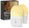 Emeritpro Night Light Plug in Wall with Dusk to Dawn Photocell Sensor, Plug in Night Light 2 Pack, Brightness Adjustable, 3000K Soft Warm White, NightLight Kids for Bathroom Bedroom Stairs Hallway