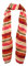 PB Pietro Baldini Elegante Damen Schals Pashmina Schals mit modernem Streifen Designs für Freizeit Abendkleid Hochzeit Freizeit -70 x 180 - Orange